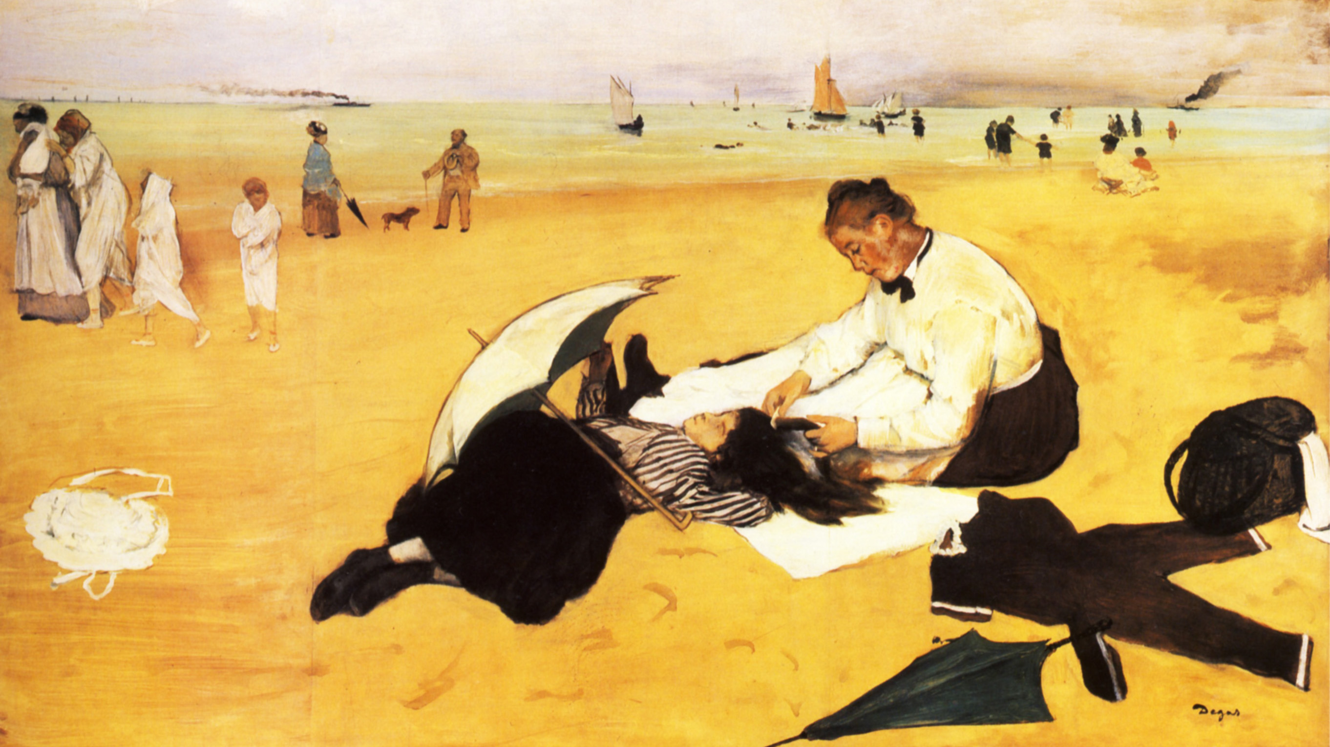 Beach Scene 1870
